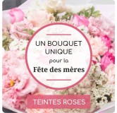 Bouquet rose du fleuriste FÊTE DES MÈRES